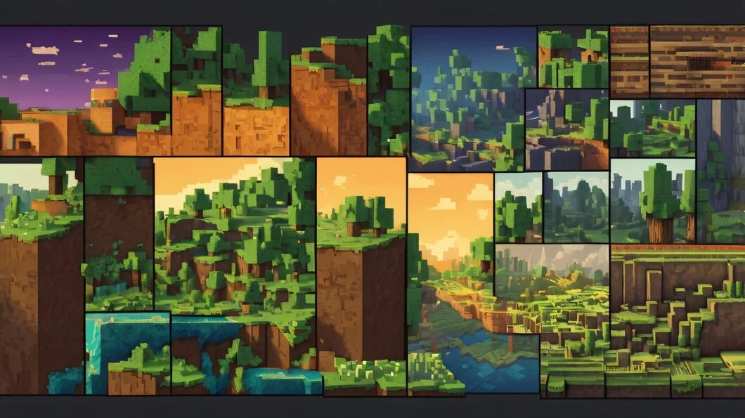 minecraft (2009) game icons banners