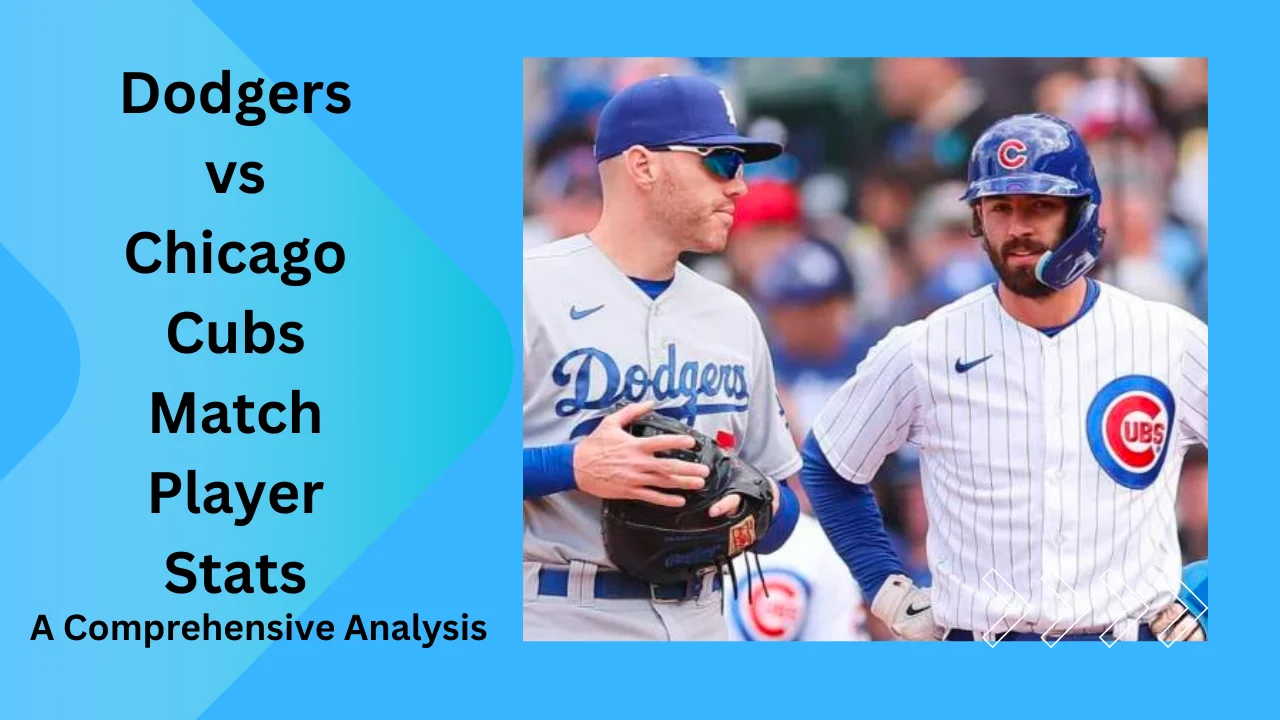 dodgers vs chicago cubs match player stats