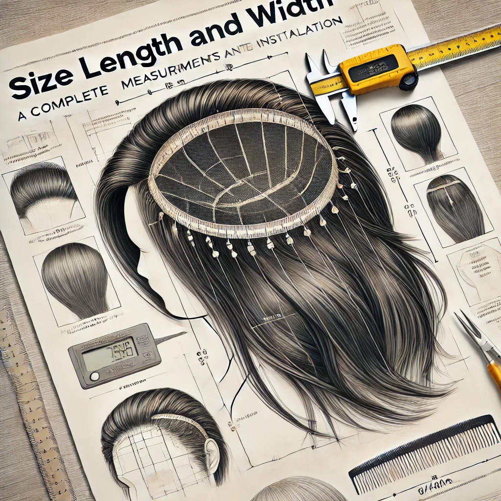 hair gwt460aw size lenght length and width